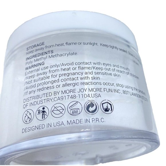 Modelones White Acrylic Powder -4.23oz/120G Professional Acrylic Nail Powder New - Picture 3 of 6